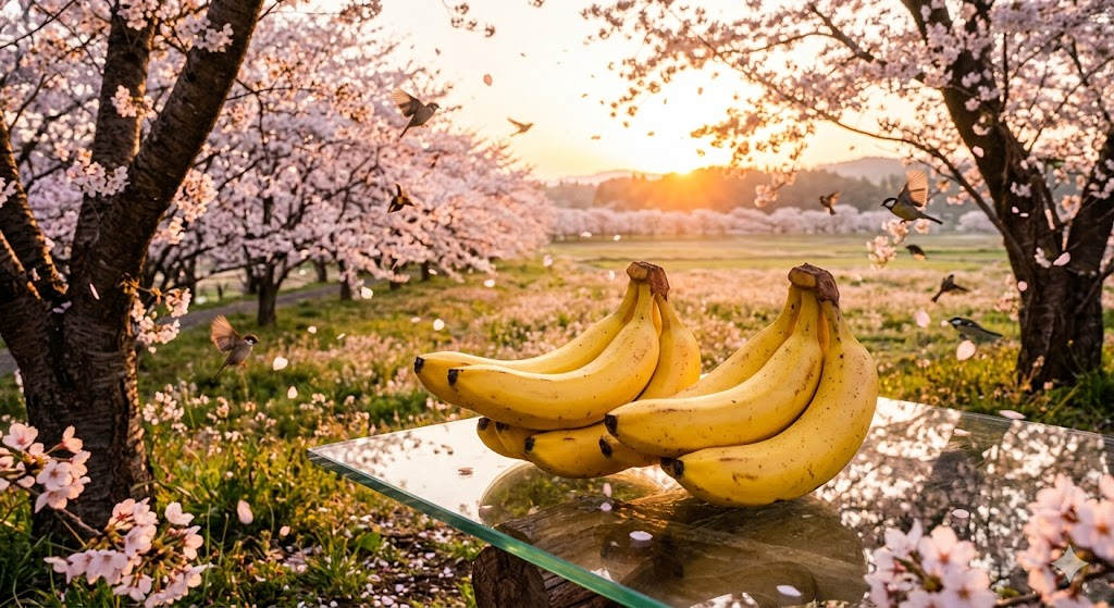 3層構造で生成したリアルなバナナ画像（Nano Banana / ナノバナナ / nano banana のプロンプト設計イメージ）